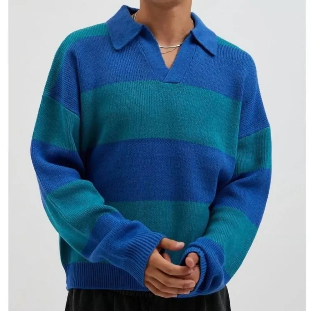 Urban Outfitters Benson Striped Rugby Sweater Men’s Medium